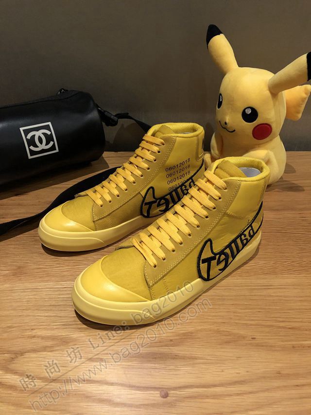 Nike男鞋 2019秋冬 耐克聯名Air Jordan 1最新系列 耐克高幫磨砂牛皮休閒男鞋  hdx13089